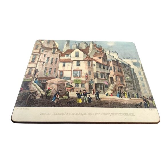 Vintage Lady Clare Edinburgh Scotland Placemats Set Of 6 With Historic Scenes - Picture 10 of 15